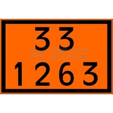 Placa Número ONU 33 1263